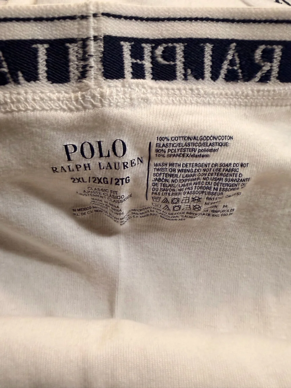 Polo Ralph Lauren Men’s White Boxer Briefs - 3 Pair